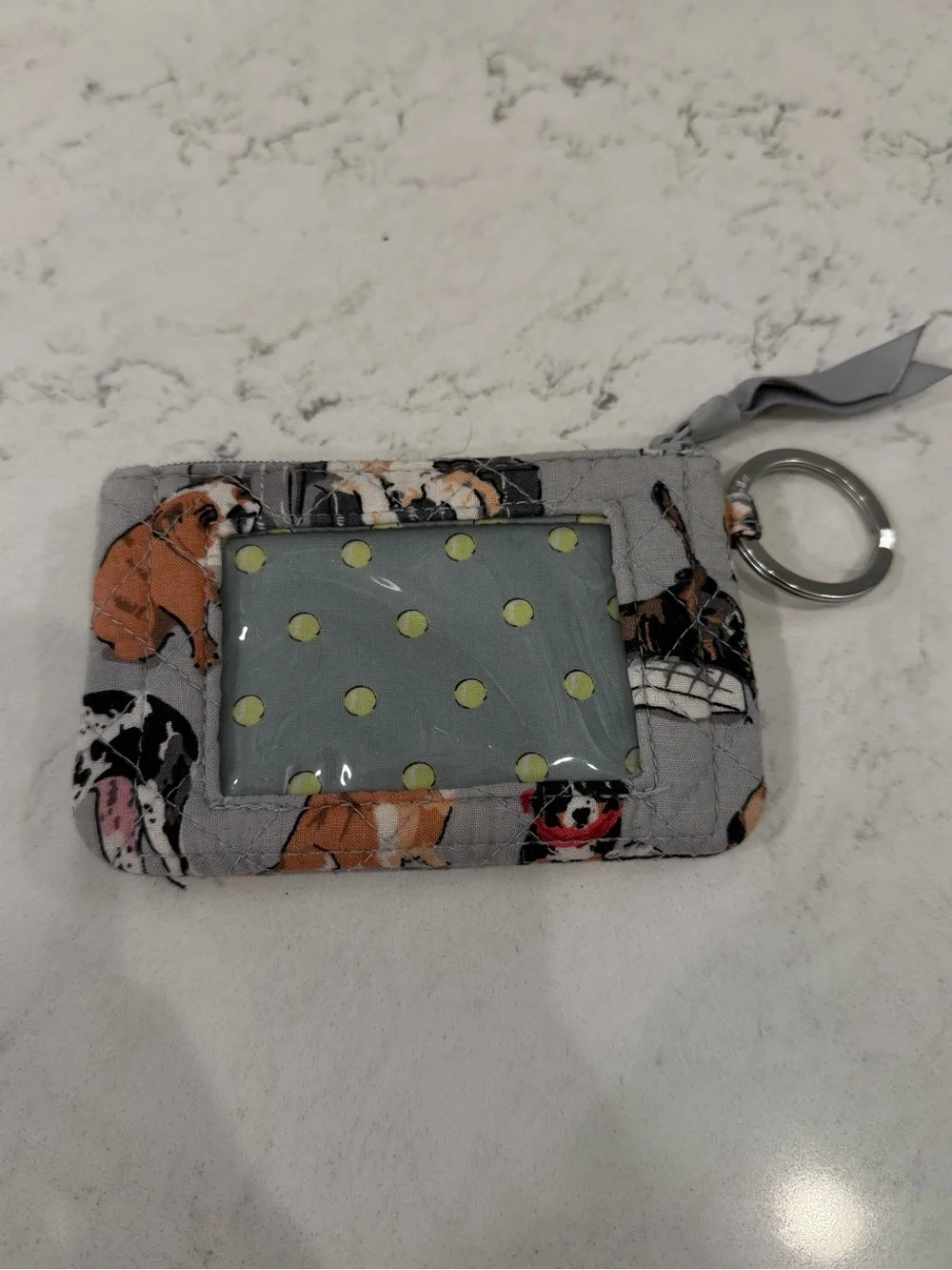 Vera Bradley Dogs Zip ID Case